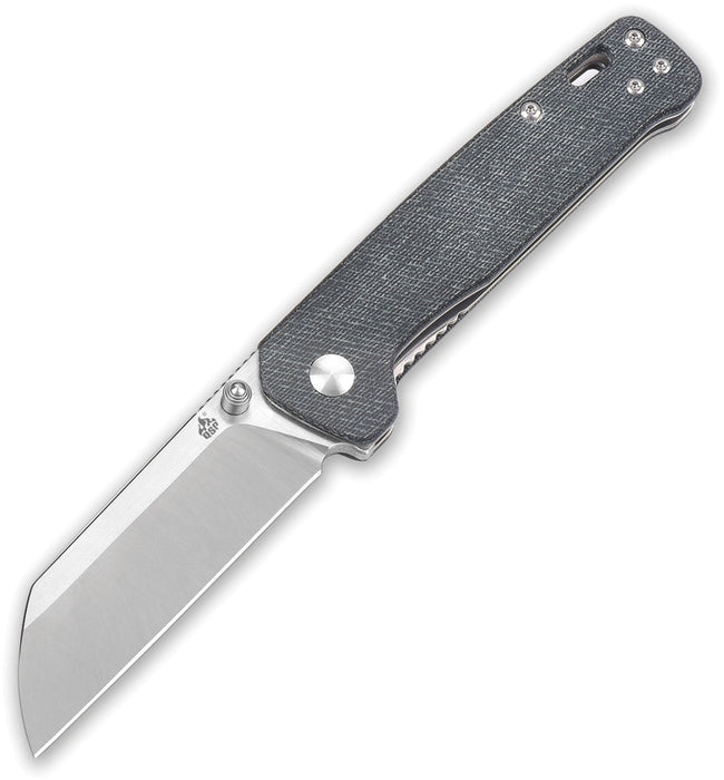 QSP Penguin Liner Lock Knife Jean Micarta (3" Satin D2) QS130B