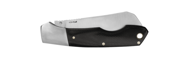 Kershaw Parley Cleaver Slip Joint Folding Knife Black Polished Micarta (3.1" Satin) 4384