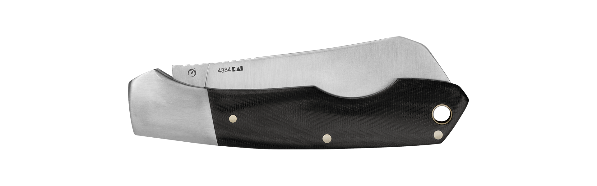 Kershaw Parley Cleaver Slip Joint Folding Knife Black Polished Micarta (3.1" Satin) 4384