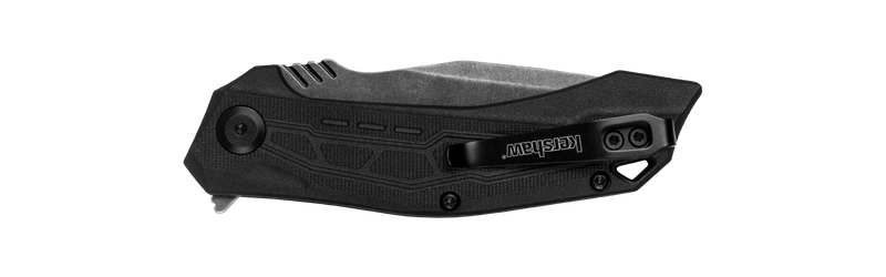 Kershaw Flatbed Spring Assisted Knife Black GFN (3.125" Black SW) 1376