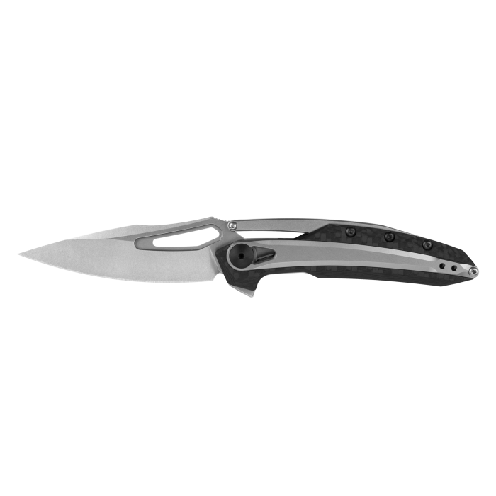 Zero Tolerance Frame Lock Folding Knife Carbon Fiber (3.25" Stonewash) ZT 0990