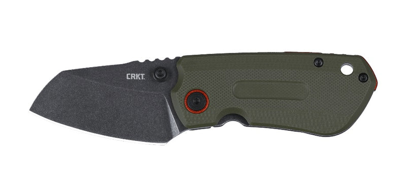 CRKT Schwarz Overland Compact Frame Lock Knife OD Green G-10 (2.24" Black) 6277