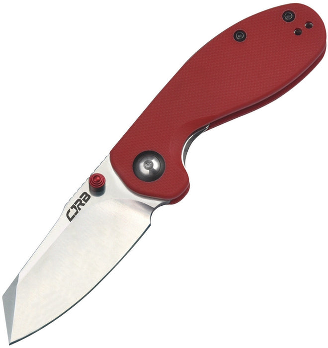 CJRB Swaggs Maileah Liner Lock Knife Red G-10 (2.38" Sand Polish) J1918REF