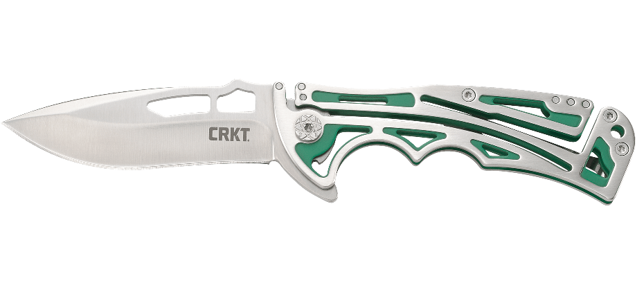 CRKT Nirk Tighe 2 Knife Green Stainless Steel (3.17" Satin) 5241