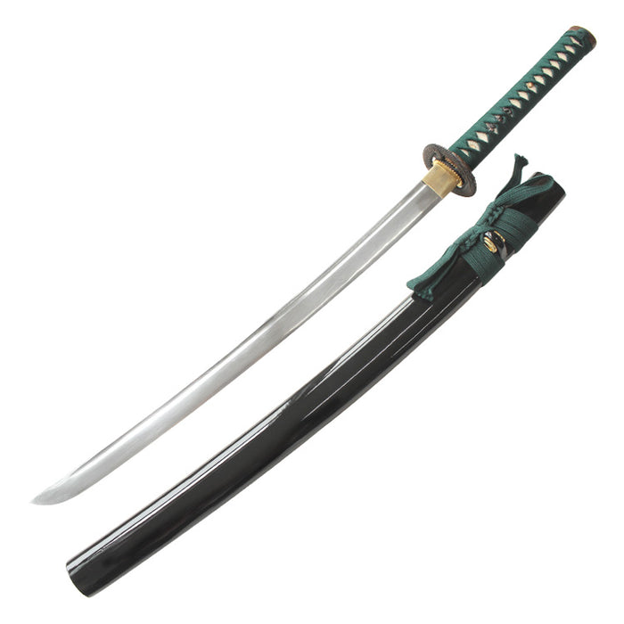 Green 512-Layer Folded Wakizashi Sword