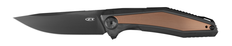 Zero Tolerance Sinkevich LIMITED EDITION Folding Knife DLC S110V Titanium (3.4" Copper Inlay) ZT 0470S110