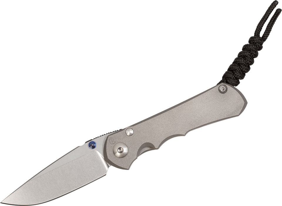 Chris Reeve Knives Small Inkosi Drop Point Titanium S45VN (2.8" Stonewash) SIN-1000