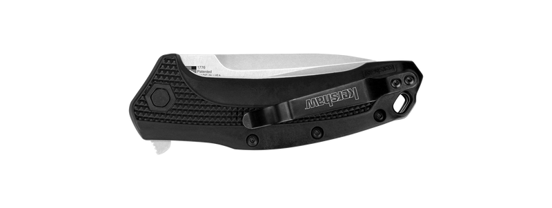 Kershaw Link Drop Point Knife Black GFN (3.25" Stonewash) 1776