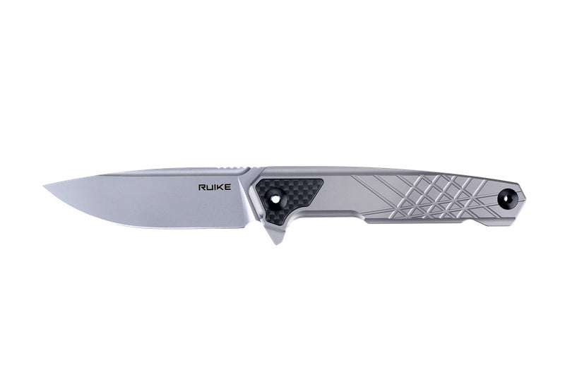 Ruike Frame Lock Folding Knife Titanium (3.5" Bead Blast) M875-TZ