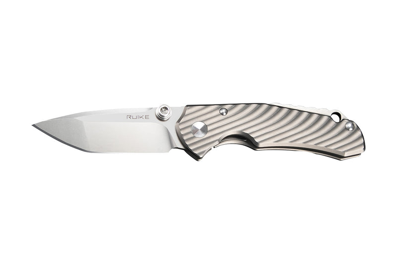 Ruike Frame Lock Knife Titanium (2.76" Bead Blast) M671-TZ