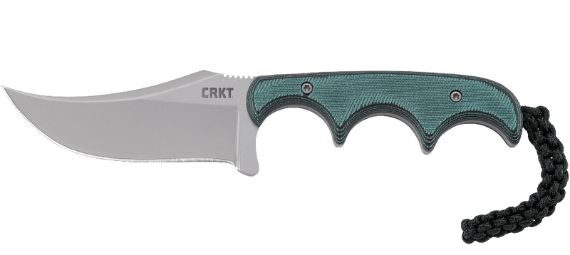 CRKT Folts Minimalist Persian Neck Knife Green G-10 (2.76" Bead Blast) 2379