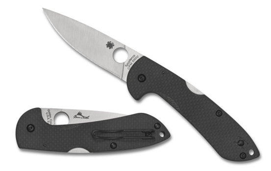 Spyderco Siren SPRINT RUN Lockback Knife Carbon Fiber (3.6" Satin S90V) C247CFP