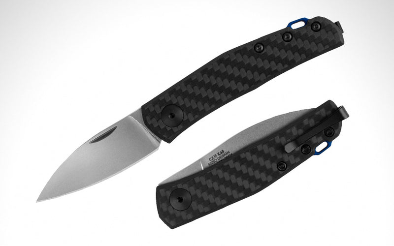 Zero Tolerance Anso Slip-Joint Knife Carbon Fiber (2.6" Stonewash) ZT 0235