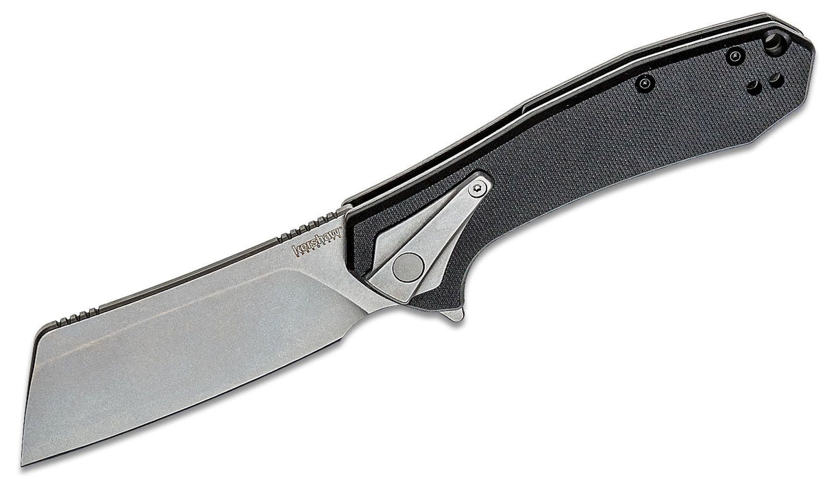 Kershaw Bracket Cleaver Assisted Frame Lock Knife Black G-10 (3.4" SW) 3455