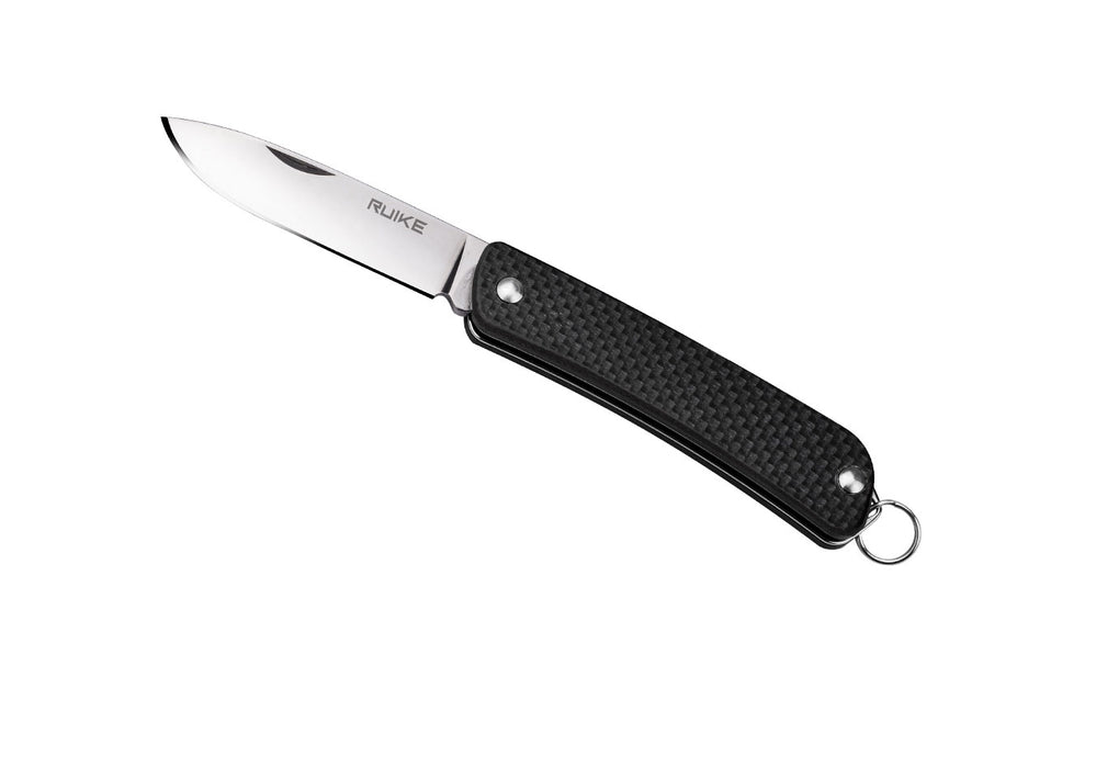 Ruike Criterion Collection Compact Slip Joint Knife Black G-10 (2.1" Satin) S11-B