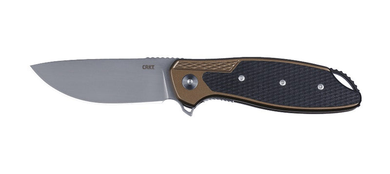 CRKT Ken Onion Jake Liner Lock Knife Bronze Aluminum (3.32" Bead Blast) K360GXP