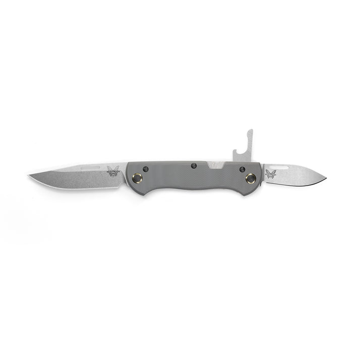 Benchmade Weekender Folding Knife Cool Gray G-10 (2.97"/1.97" Stonewash) 317