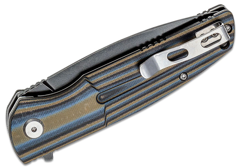 Bestech Knives Fin Flipper Knife Multi Color G10 Handles (3.6" SW) BG34D-3