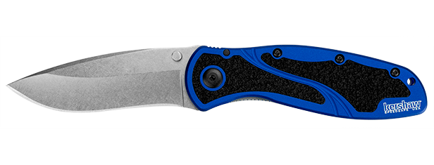 Kershaw Blur Assisted Opening Knife Navy Blue (3.4" Stonewash) 1670NBSW