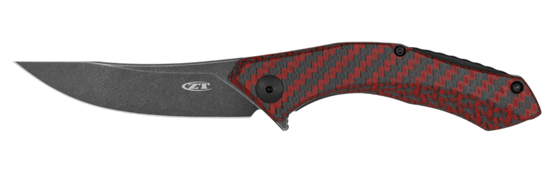 Zero Tolerance Sinkevich LIMITED EDITION Frame Lock Flipper Knife Red CF (3.25" BW) ZT 0460RDBW