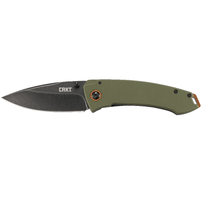 CRKT Burnley Tuna Frame Lock Knife Green G-10 (3.22" Black) 2520