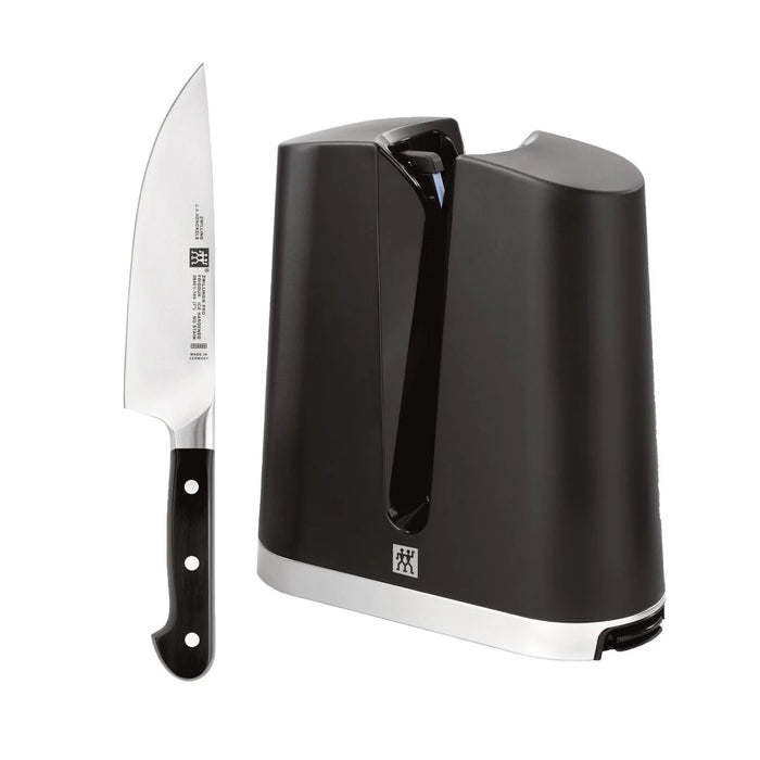 ZWILLING J A Henckels Pro 7" Chef's Knife w/ Vertical Edge Sharpener 2 Pc Set 38444-008