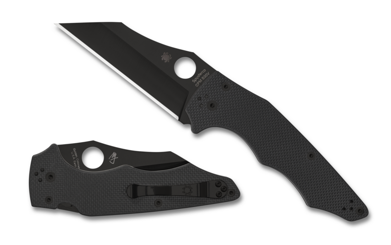 Spyderco YoJumbo Compression Lock Knife Black G-10 (3.98" Black) C253GPBBK
