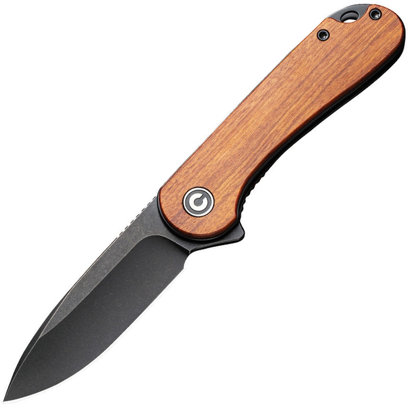 CIVIVI Elementum Liner Lock Knife Guibourtia Wood (2.96" Black D2) C907U