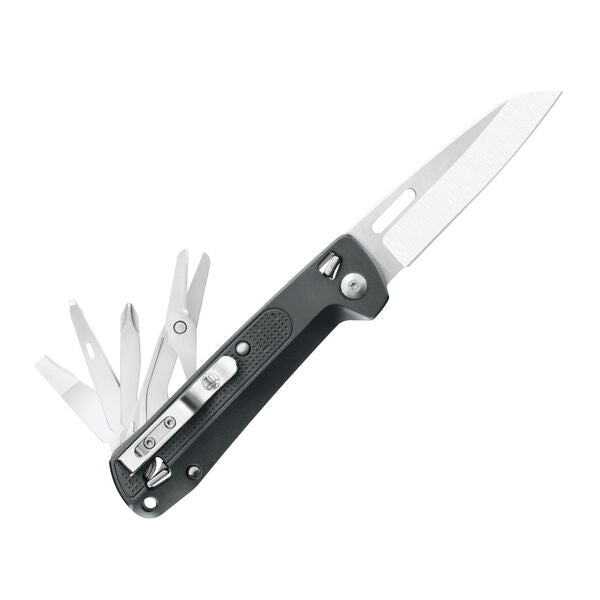 Leatherman Free K4 Multi-tool 9-in-1 Folding Knife Gray (3.3" Satin) 832595