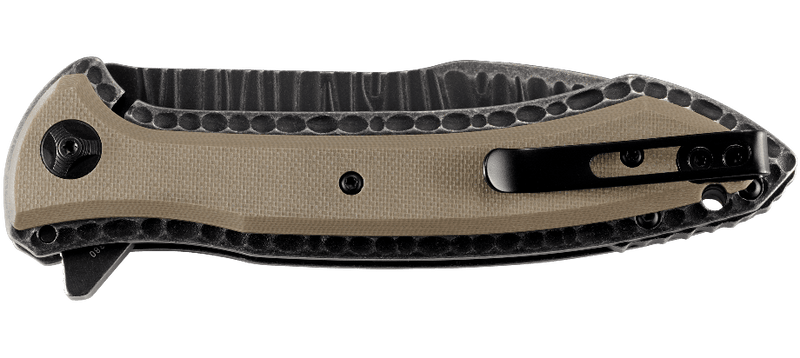 CRKT Apoc w/VEFF Serrations Liner Lock Knife Green G-10 (3.98" Black) 5381