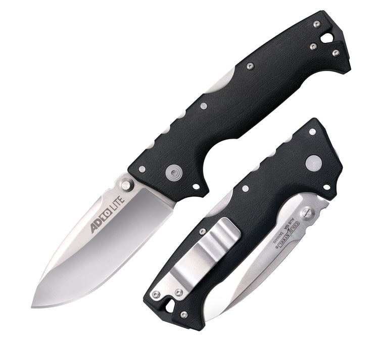 Cold Steel AD-10 Lite Drop Point Tri-Ad Lock Knife Black GFN (3.5" Satin) CS-FL-AD10