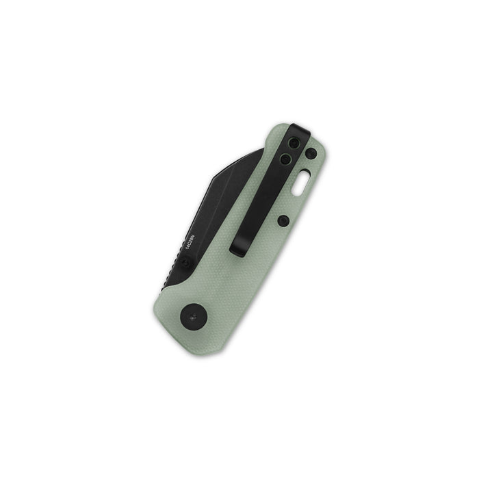 QSP Penguin Mini Liner Lock Knife Jade G-10 (2.25" Blackwashed) QS130XS-F2