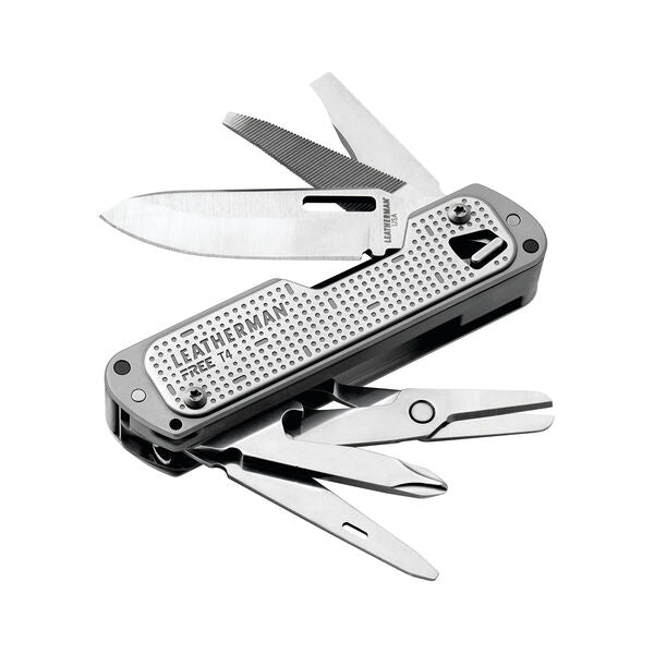 Leatherman Free T4 Multi-Purpose 12-in-1 Folding Knife (2.2" Satin) 832686