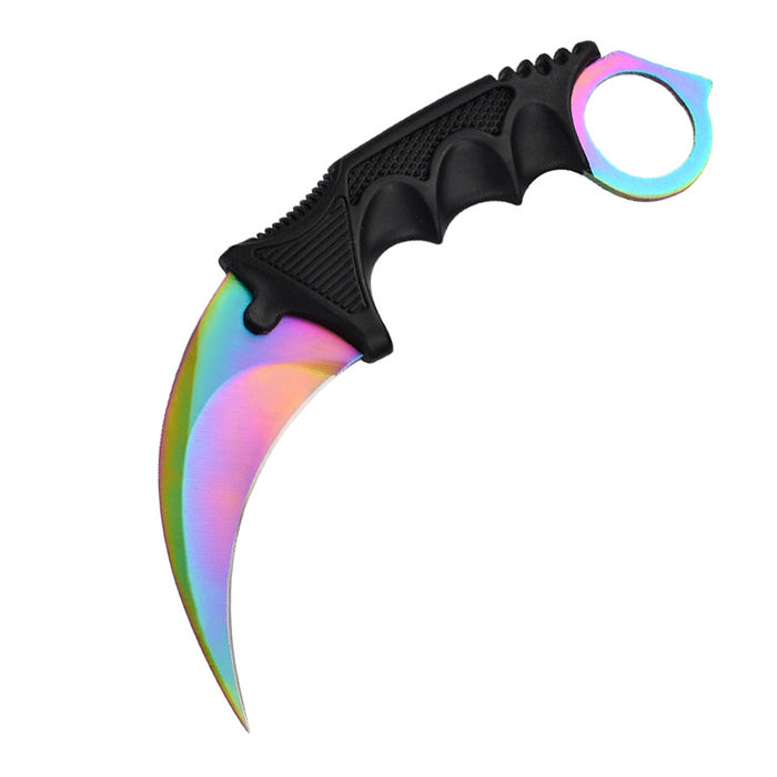 Karambit Fixed Blade Knife (Rainbow)