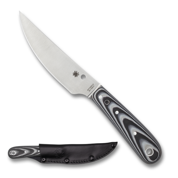 Spyderco Bow River fixed blade knife Knife Black/Gray G-10 (4.36" Satin) FB46GP