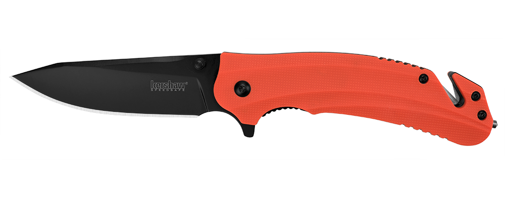 Kershaw Barricade Assisted Opening Knife Orange (3.5" Black Oxide) 8650