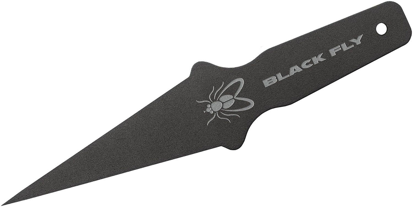 Cold Steel 8" Black Fly Fixed Blade Throwing Knife (4" Black) CS-80STMA