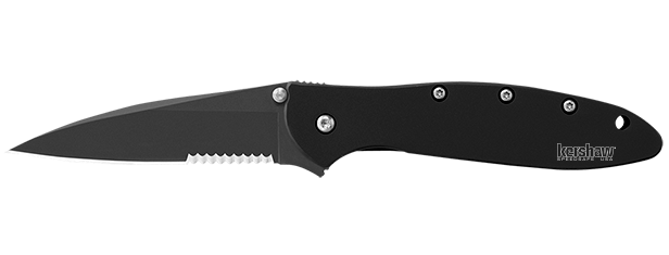 Kershaw Leek Assisted Opening Knife (3" Black Serr) 1660CKTST