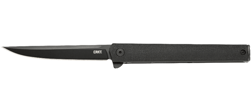 CRKT CEO Blackout Flipper Liner Lock Knife (3.35" Black) 7097K