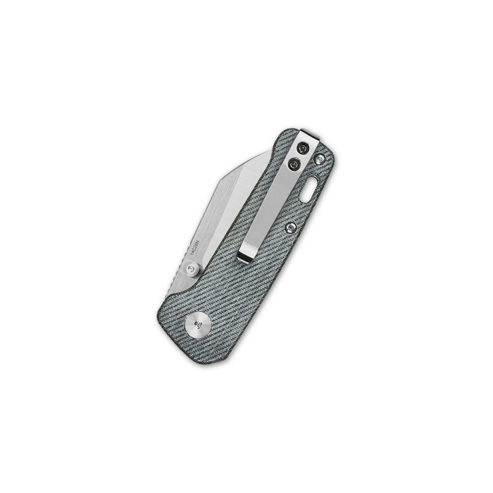 QSP Penguin Mini Liner Lock Knife Blue Denim Micarta (2.25" Satin) QS130XS-B