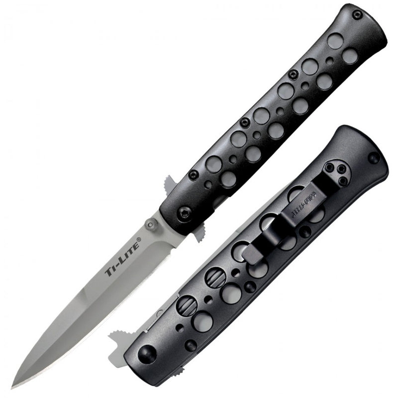 Cold Steel Ti-Lite Liner Lock Knife Aluminum (4" Bead Blast) 26B4