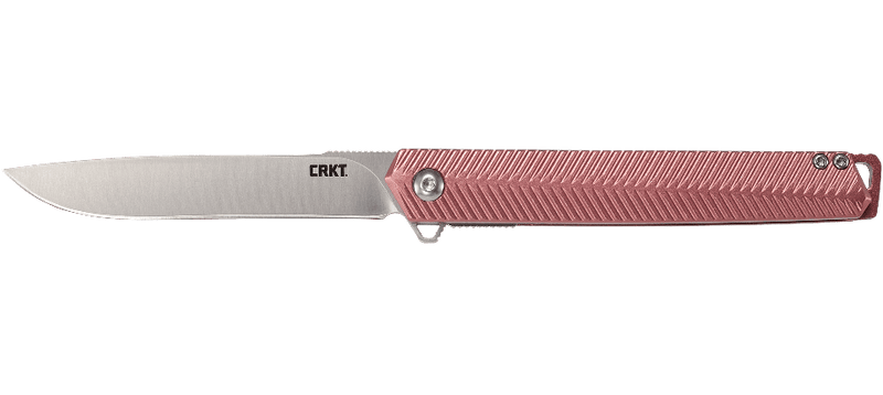 CRKT Ken Onion Stylus Spring Assisted Flipper Knife Maroon (3.18" Satin) K820BXP