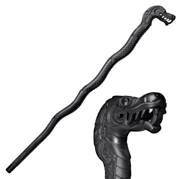 Cold Steel Black Polypropylene Dragon Walking Stick 91PDRZ