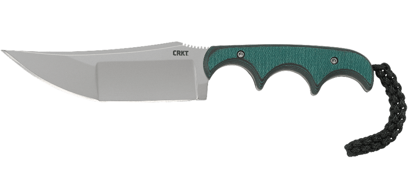 CRKT Folts Minimalist Katana Neck Knife Green Resin/Fiber (3.56" Bead Blast) 2394
