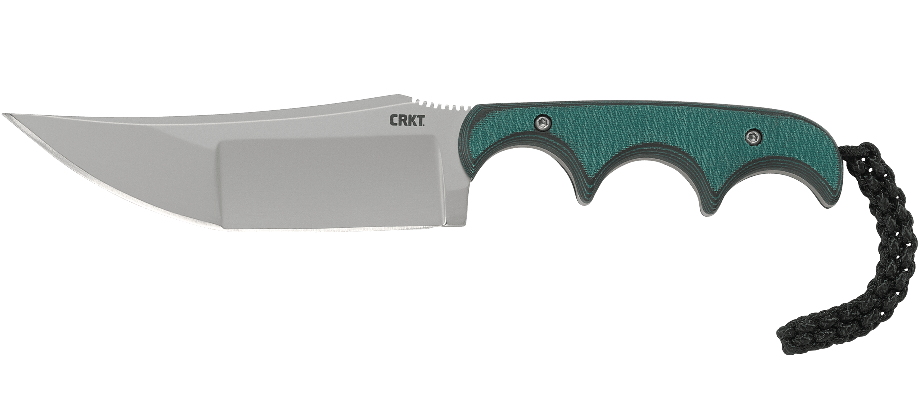 CRKT Folts Minimalist Katana Neck Knife Green Resin/Fiber (3.56" Bead Blast) 2394