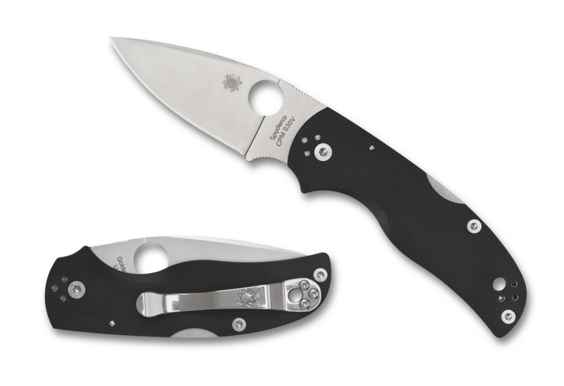 Spyderco Native 5 Lockback Knife Black G-10 (3" Satin) C41GP5