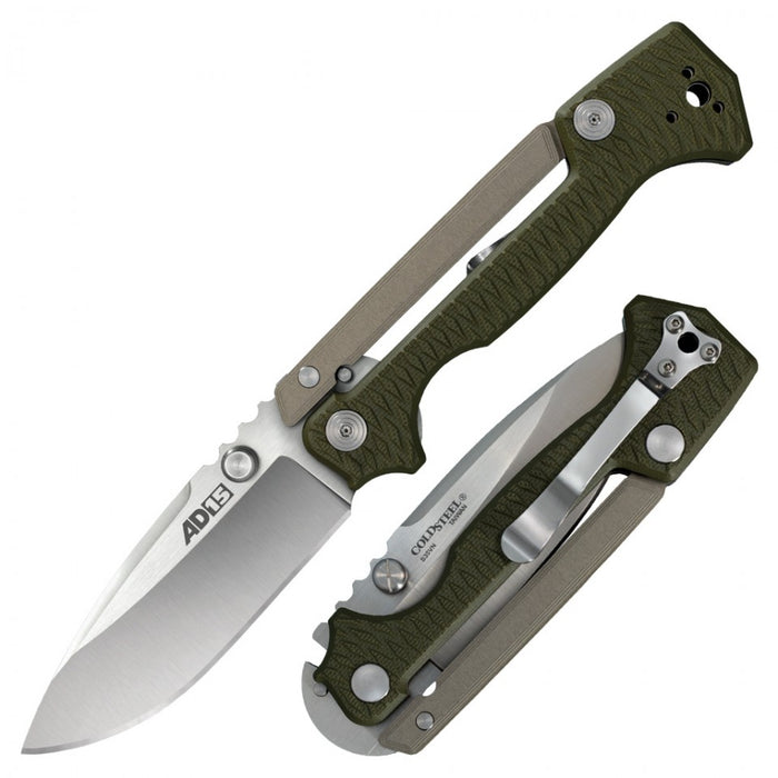 Cold Steel Demko AD-15 Scorpion Lock Knife OD Green G-10 (3.5" Satin S35VN) 58SQ