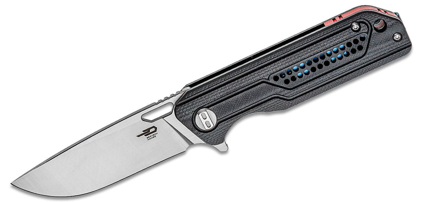 Bestech Knives Circuit Liner Lock Knife Black G-10 (3.2" Satin) BG35A-1