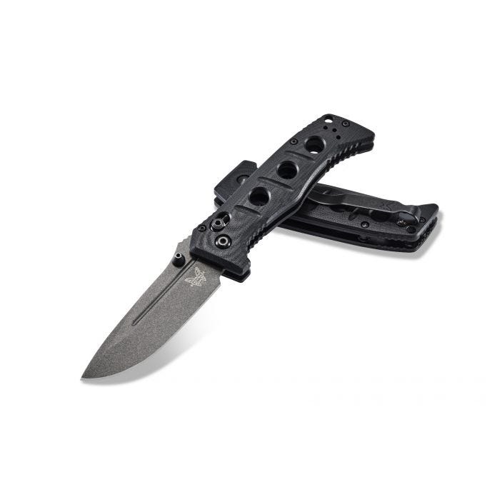 Benchmade Mini Adamas AXIS Lock Knife Black G-10 (3.25" Gray Tungsten) 273GY-1