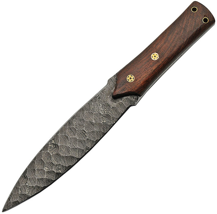 Flint Spear Hunter Fixed Blade Knife (6.75" Damascus)